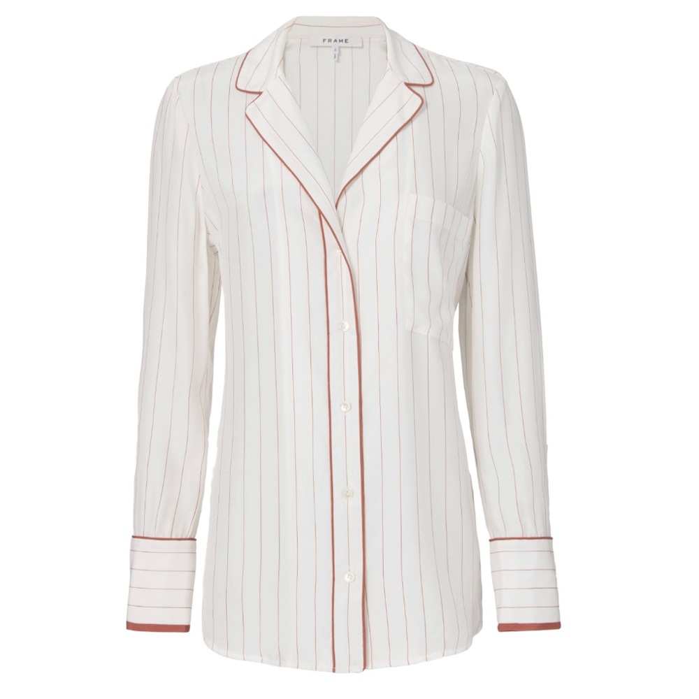 FRAME silk PJ blouse